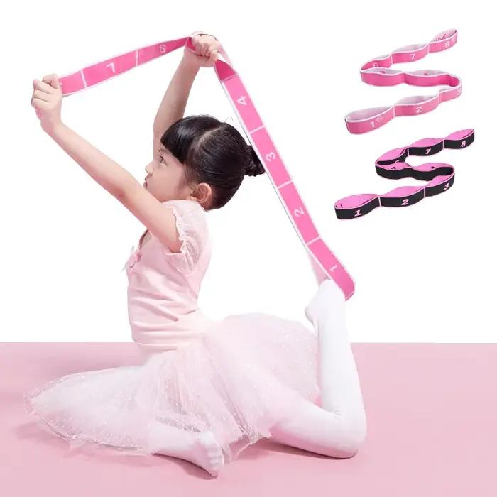 Bande élastique de danse pour enfants, Section numérique pour étirements, ceinture de résistance, ex