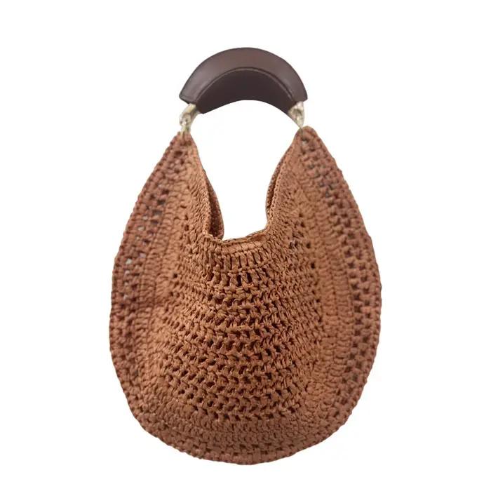 Sac à main de luxe en forme de croissant