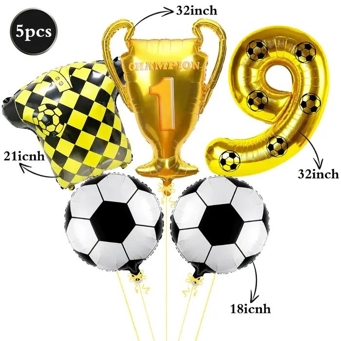 Ballons de Football trophée de championnat maillot ballon 32 pouces chiffres dorés bricolage numéro