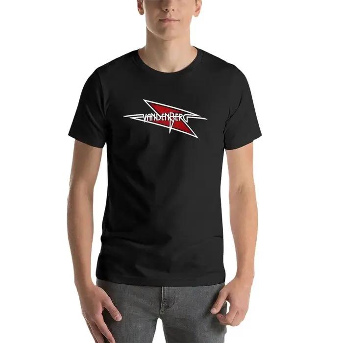 T-shirt Vandenberg Logo pour hommes, coton respirant, style décontracté, solides couleurs, pour Saint-Valentin et culture anime, occasions spéciales