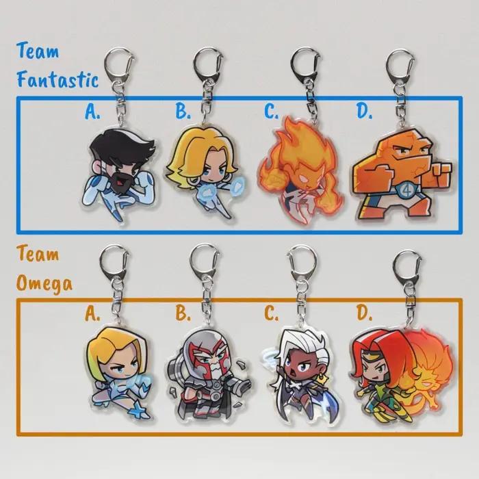 1PC Porte-clés en acrylique double face Rivals Game, pendentif mignon de dessin animé/anime, pour sac à dos, clé de voiture, cadeau de collection