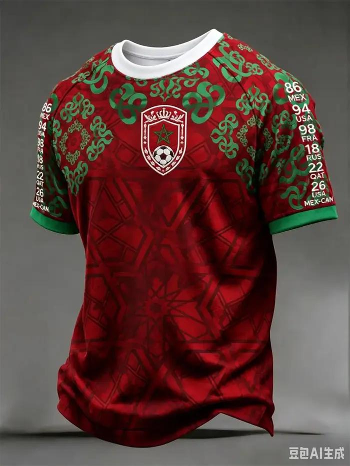 Maillot de football extérieur de l'équipe du Maroc, blanc, à manches courtes, vert, unisexe, pour supporters, entraînement, sport, décontracté