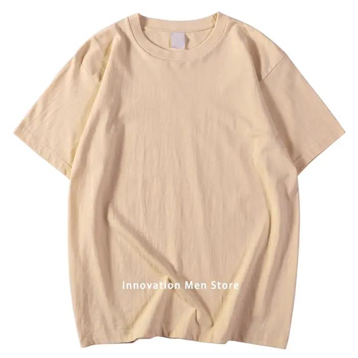 14 couleurs couleur bonbon 100% coton T-Shirts hommes femmes surdimensionné manches courtes décontra