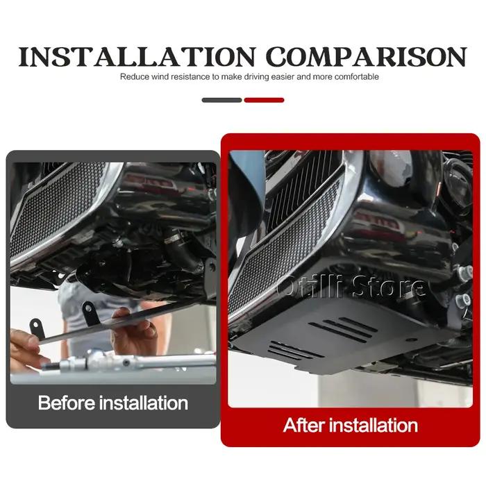 Plaque de protection inférieure en métal de haute qualité pour Harley-Davidson Road Glide et Street Glide 2024-2025 occasions spéciales