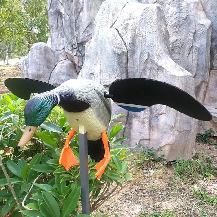 Canard volant télécommandé réaliste - Leurre de chasse simulation parfaite avec tige support