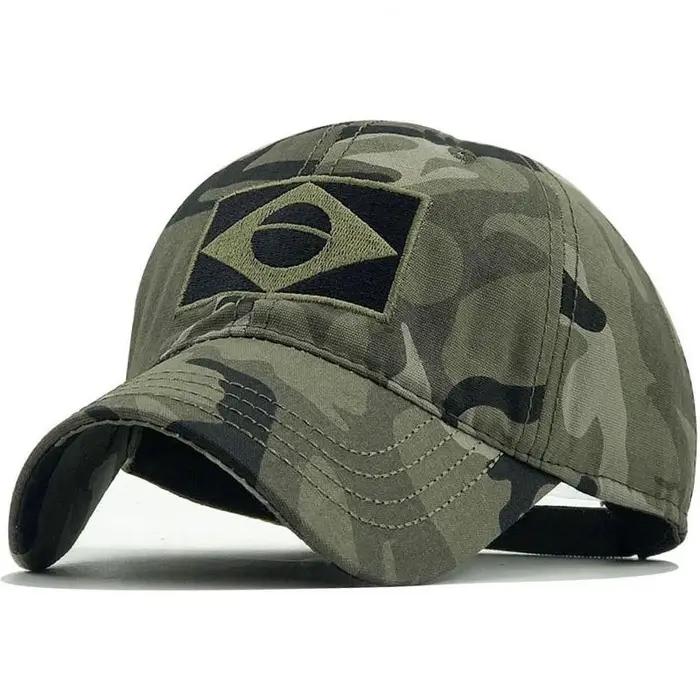 Casquette baseball drapeau brésilien homme - Style tactique camouflage chasse pêche sport