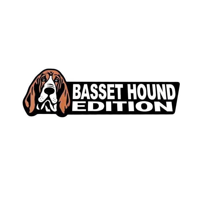 1 pièce d'emblèmes 3D édition BASSET HOUND, articles décoratifs. Convient pour décorer l'arrière des