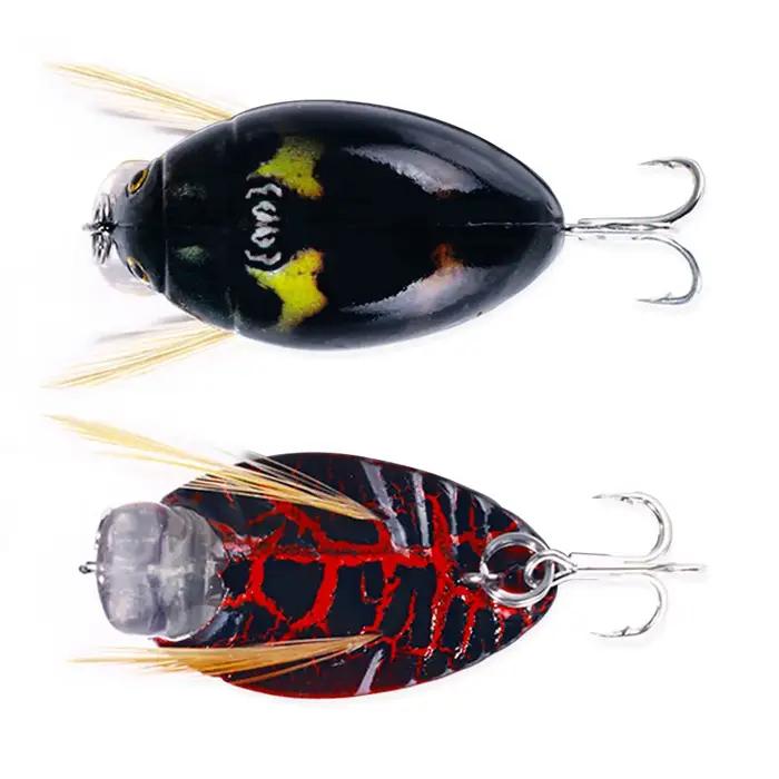 HENGJIA 1 pièces 3.8 cm 4g coccinelle artificielle appât de pêche cigale