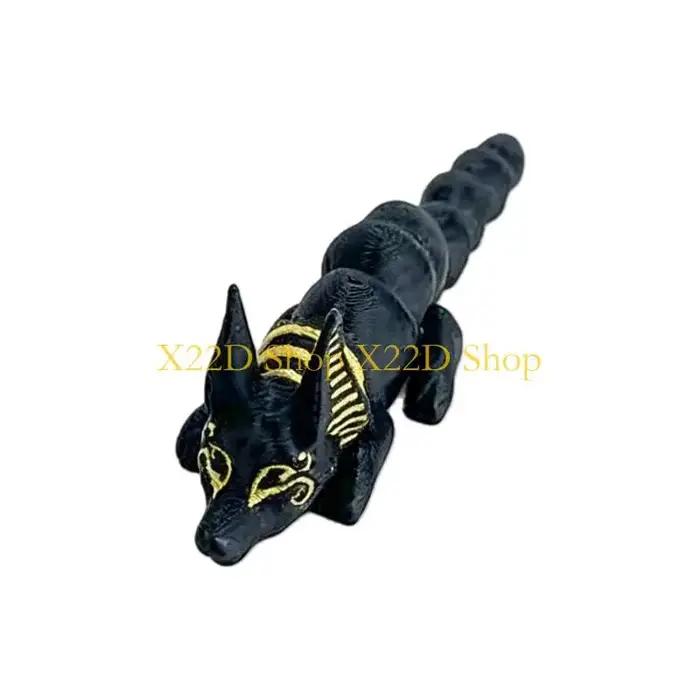 Statue articulée d'Anubis détaillée X22D, Figurine collection mythologique égyptienne