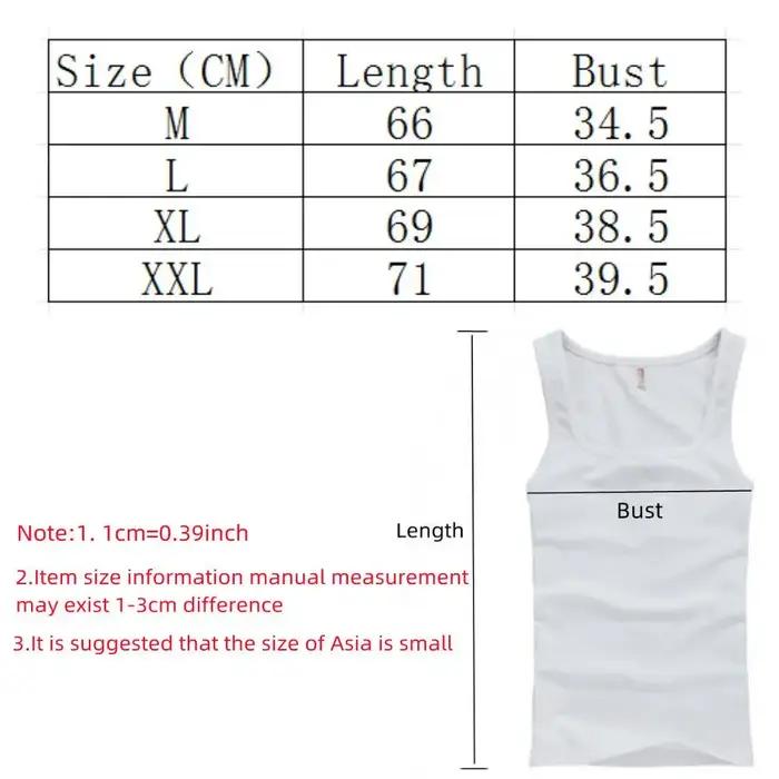 Débardeur en coton pour hommes et femmes