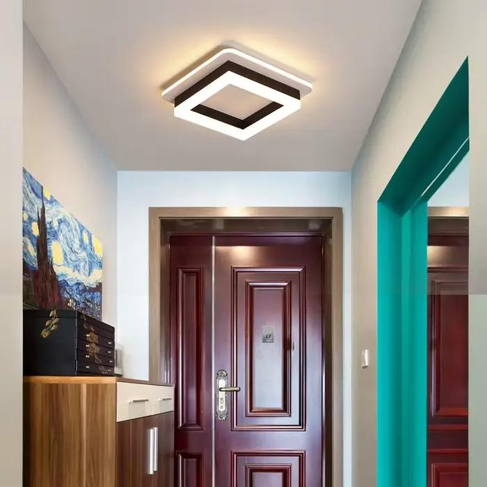 Lustre LED moderne éclairage intérieur pour couloir couloir monté en Surface acrylique plafonnier la