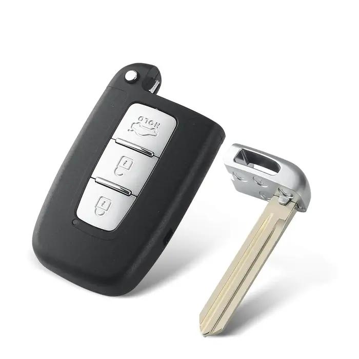 KEYYOU 2/3/4 boutons coque de clé télécommande de voiture intelligente pour Hyundai IX35 Sonata 8 Elantra pour Kia K2