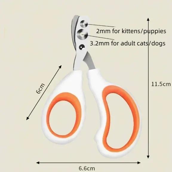 Coupe-ongles professionnel pour chat avec double trou
