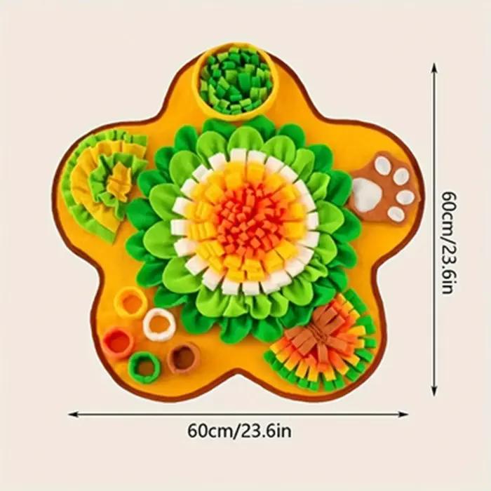 Nouveau produit compétences de recherche de nourriture naturelle encourageant le reniflard intérieur extérieur soulagement du Stress tapis de reniflage pour animaux de compagnie pour chiens