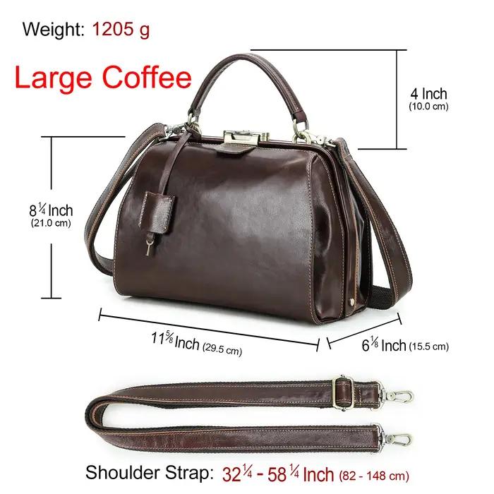 Sac à main en cuir véritable Contact's pour femmes, sac à bandoulière de luxe, sac fourre-tout, sac polyvalent pour toutes les saisons