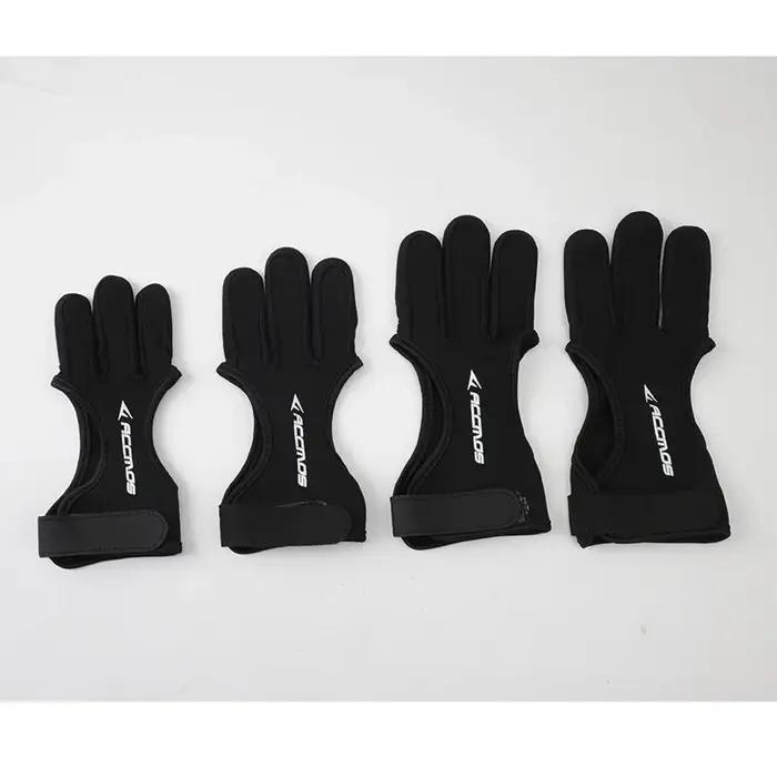 Gant de protection main 3 doigts taille S à XL pour archerie et sports outdoor