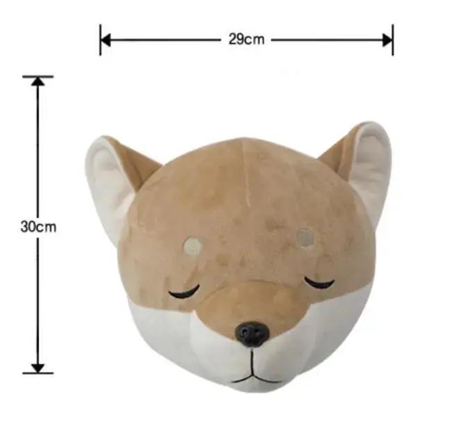 Têtes d'animaux 3D pour chambre d'enfant décor mural simple moderne animal de compagnie salon chambre bureau occasionnelle décoration d'intérieur originalité chaleur accueil