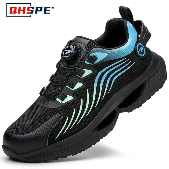 Chaussures de sécurité pour hommes, bottes de Protection élastiques, chaussures décontractées à la m