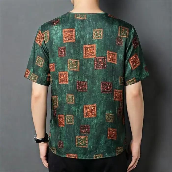 T-shirt en soie 100% doux pour la peau pour hommes