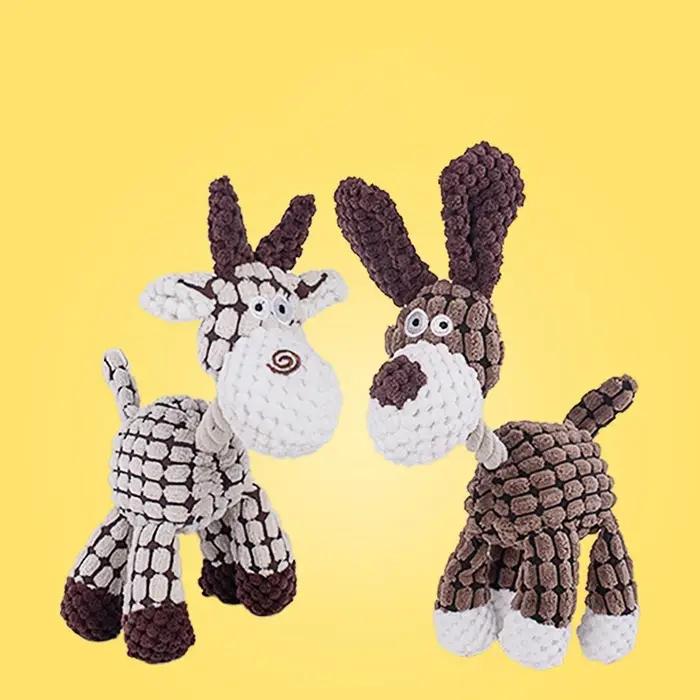Jouet en peluche pour chien en forme d'animaux