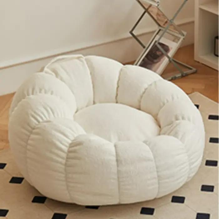 Canapé paresseux avec tabouret pour chambre à coucher, chaise de balcon, canapé de loisirs, canapé d