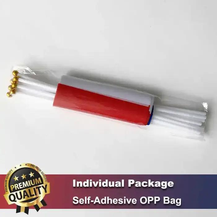 Lot de 10 drapeaux français 14x21cm avec bâtons pour agiter à la main décoration pour la Coupe du Monde de football la Fête nationale les défilés sportifs