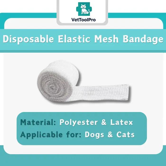 Bandage en maille élastique jetable-enveloppe respirante vétérinaire pour chiens et chats