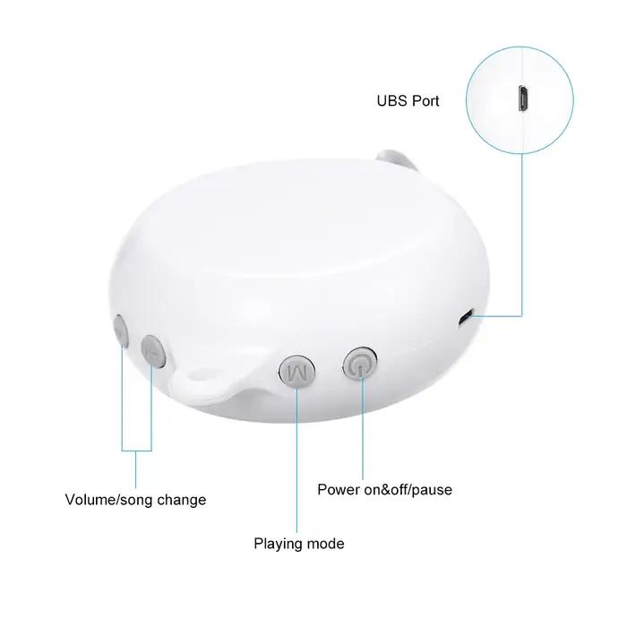 Boîte à musique télécommandée pour enfants avec ligne USB, jouet musical de lit, 35 chansons, cloche