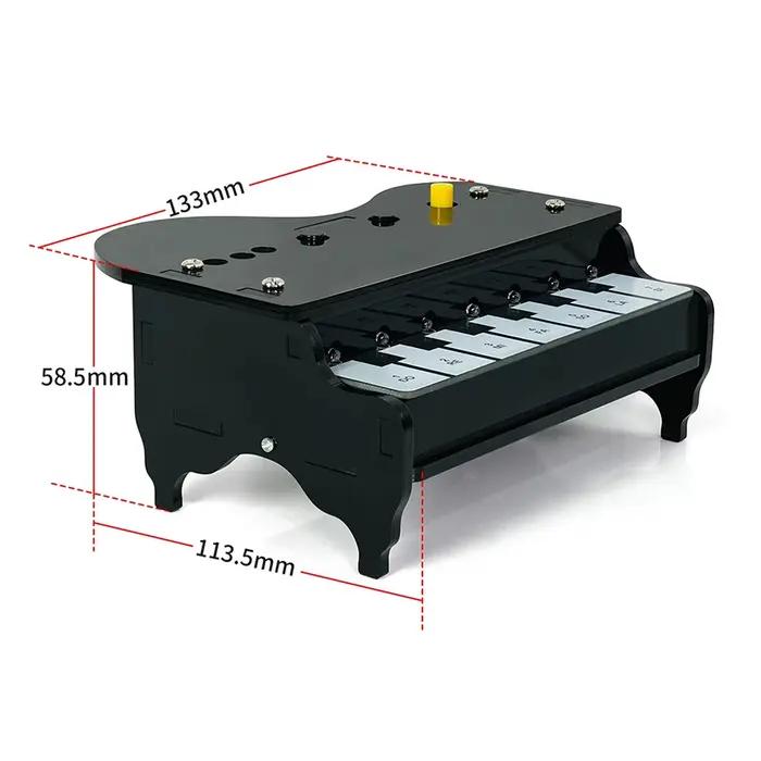 Kit de pratique de soudure DIY pour orgue électronique, avec éclairage LED synchronisé, touches sensibles au toucher et programmation de tonalités personnalisées, pour la formation électronique des ét