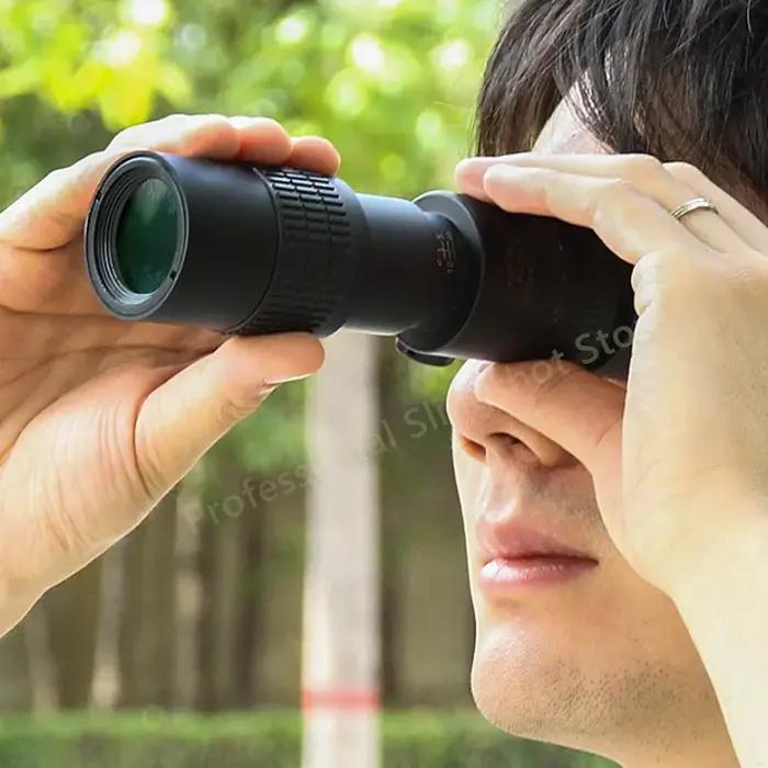 Monoculaire télescope zoom professionnel 10-300x HD - Télescope portable BAK4 qualité supérieure camping