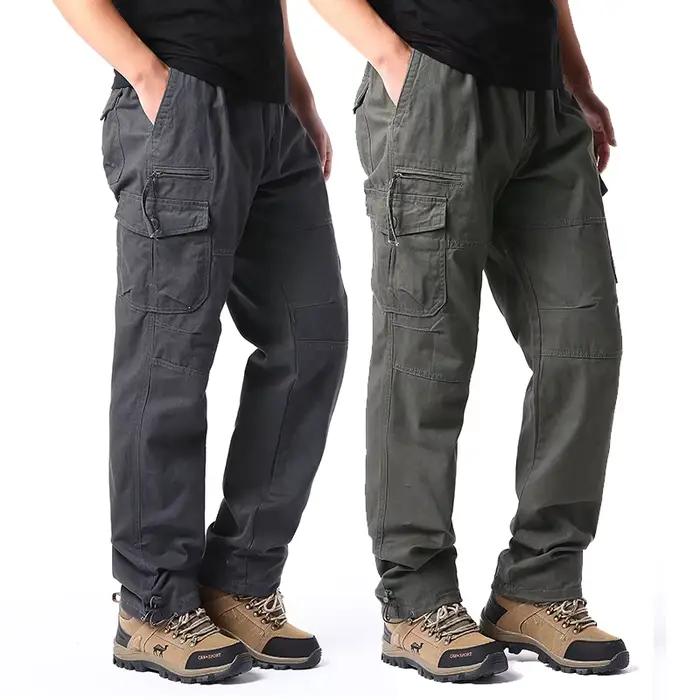 Pantalon cargo taille grande 5XL pour chasseurs - Jogger tactique outdoor avec multi-poches