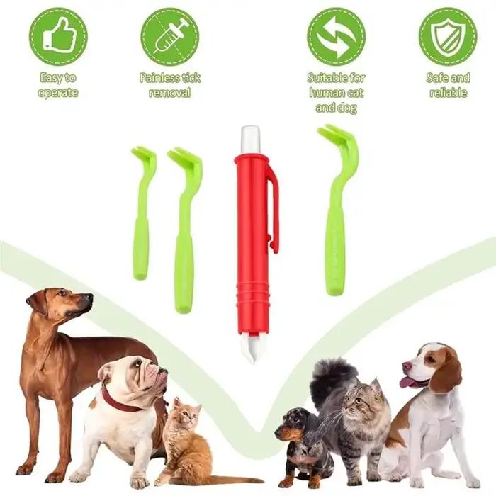 Kit de suppression des tiques et puces pour chiens et chats