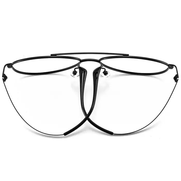 Monture de lunettes super légère en titane pur pour hommes, lunettes de pilote, lunettes décoratives