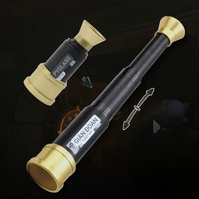 Monoculaire jouet pirate rétro zoomable portable pour déguisement et initiation observation