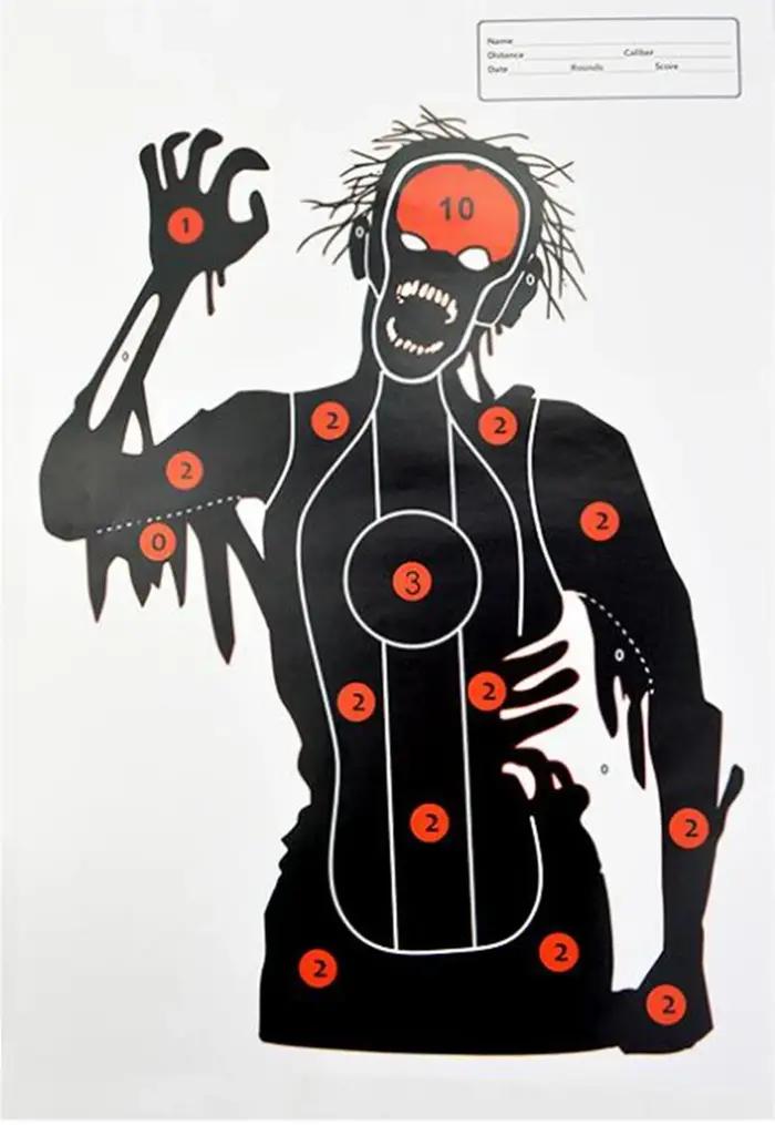1 pièces papier cible de tir 45x32cm gamme de tir papier Silhouette cibles-pour armes à feu, pistolets, fusils, pistolet, pistolets BB, pistolet à Air comprimé