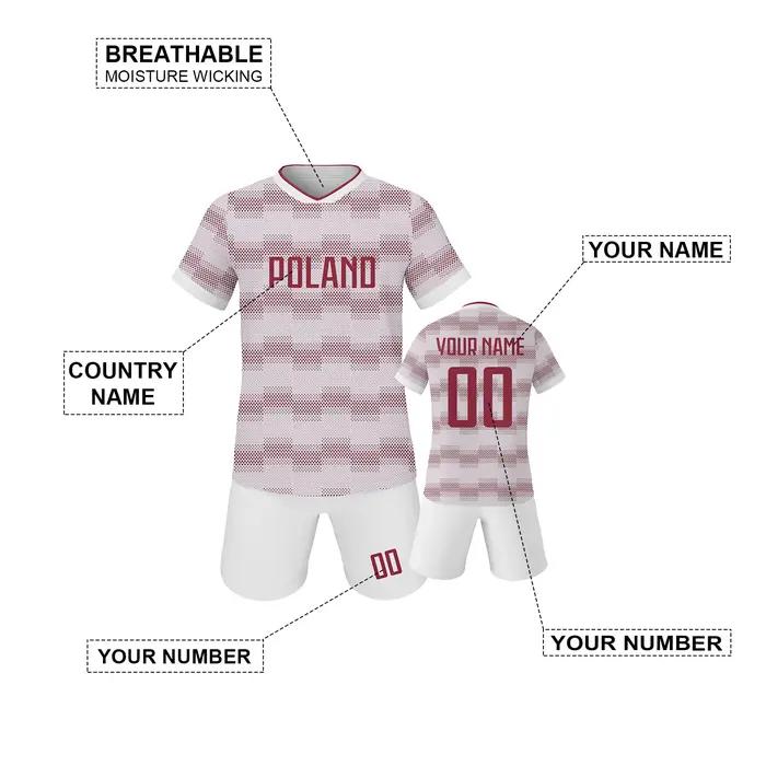 Ensembles de Maillot de Football Personnalisés pour Filles et Garçons Occasions Spéciales Uniformes Équipe de Football Survêtements pour Enfants Prénom et Numéro Impression Sublimation 3D
