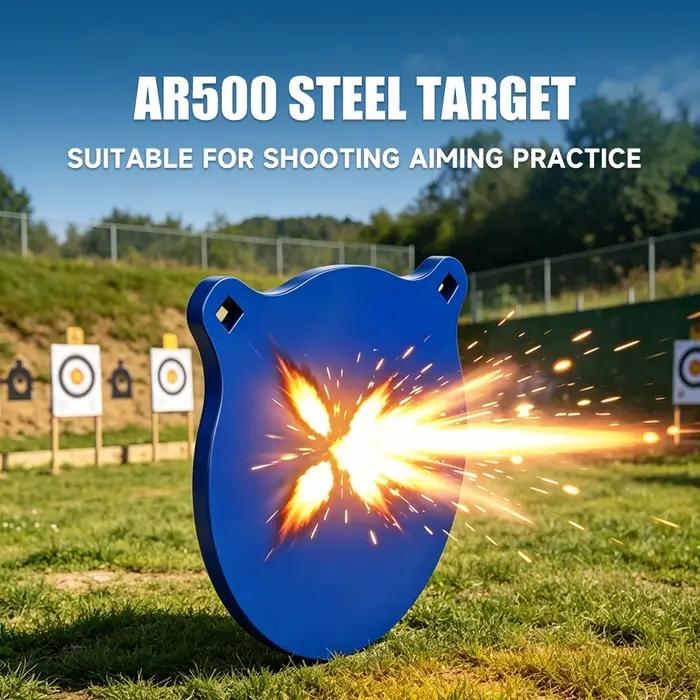 Cible de tir suspendue en acier haute résistance AR500