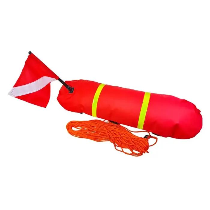 Bouée de signalisation gonflable pour la plongée libre, la pêche sous-marine et la plongée sous-marine avec tuba, bouée de surface de sécurité, bouée de signalisation de plongeur en détresse
