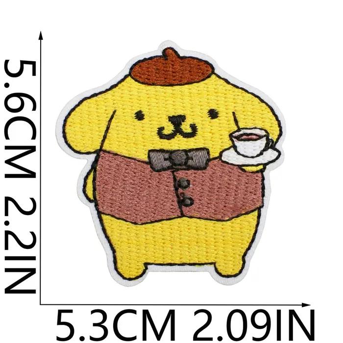 Patchs de chien blanc Anime pour vêtements