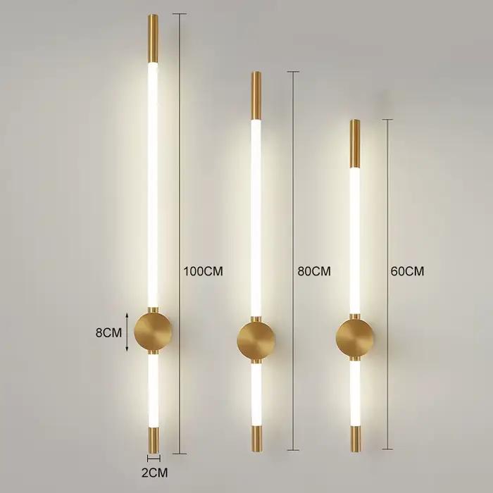 Moderne LED longues appliques murales pour chambre éclairage salon fond décorer escaliers lampe hôte