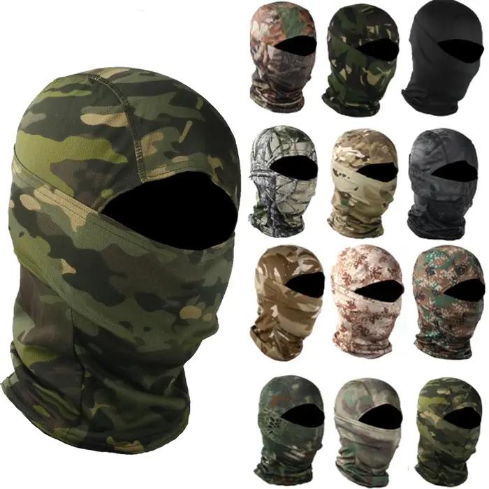 Cagoule de Camouflage, masque complet, chapeau CP, chasse, vélo, cyclisme, Bandana, guêtre de cou