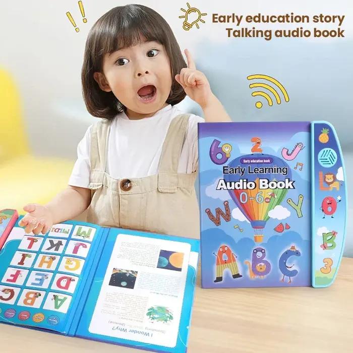 Livre électronique pour enfants, Machine de lecture sonore éducative anglaise, livres électroniques intelligents, histoire pour enfants étudiants, cadeaux pour enfants