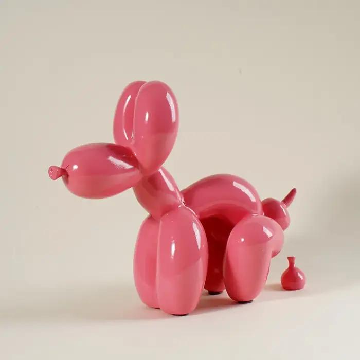 Vilead-Statue Pop Art en résine avec ballon drôle