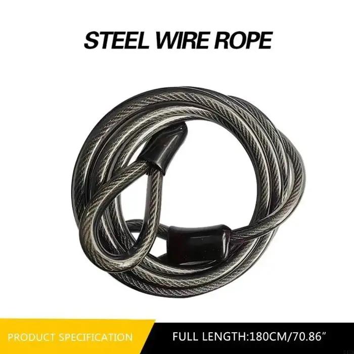 Câble verrouillage vélo 1,8 m