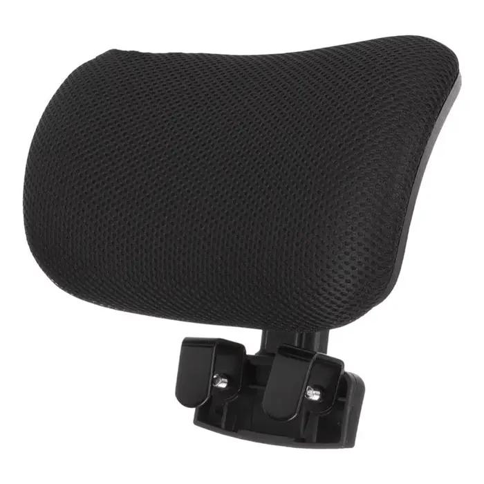Appui-tête de chaise d'ordinateur en tissu maille, éponge noire, extension de chaise de bureau, Inst