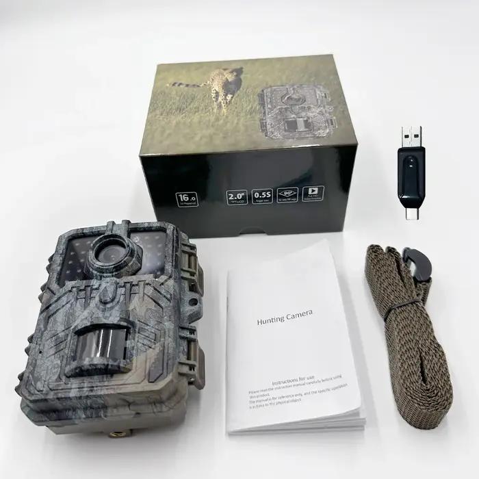 Caméra de chasse 16MP Wild Trail Gamera Vision nocturne infrarouge mouvement extérieur activé suivi Photo piège caméra Surveillance sauvage