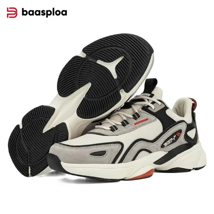 Baasploa-Chaussures de course légères et respirantes pour hommes, baskets de sport en plein air, coo