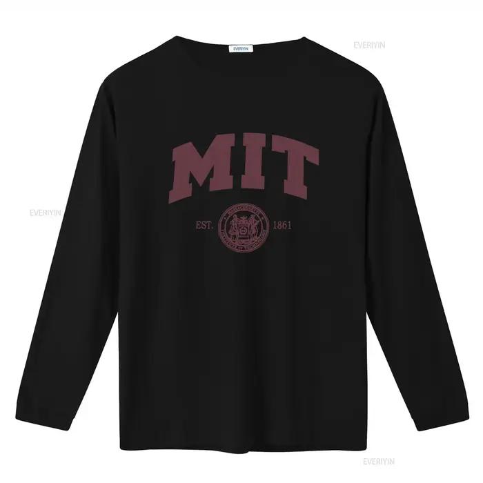 T-shirt MIT officiellement sous licence avec logo Arch, Massachusetts Institute of Technology, fondé en 1861, vintage, lavé, confortable