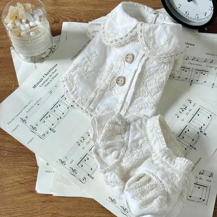 Chemise brodée pour chat et chien