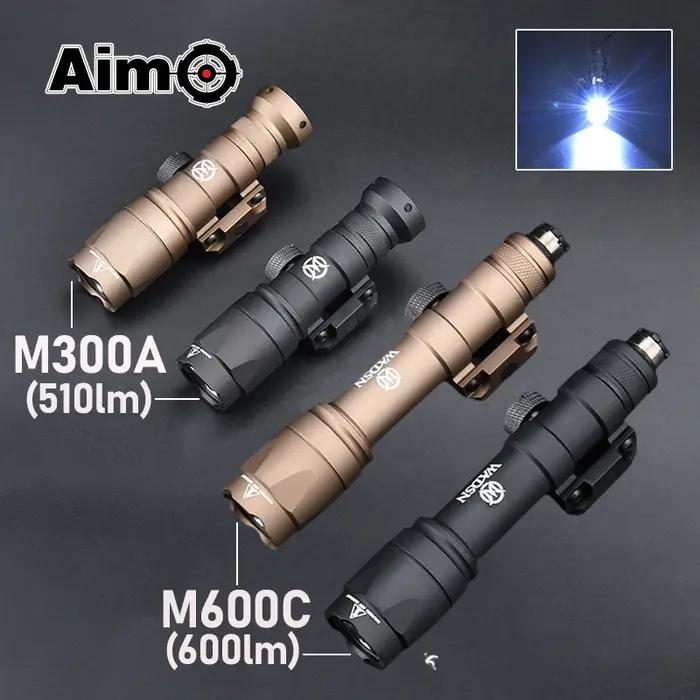 WADSN Airsoft Surefir M600C M600 M300 Lampe tactique de reconnaissance AR15 pour fusil